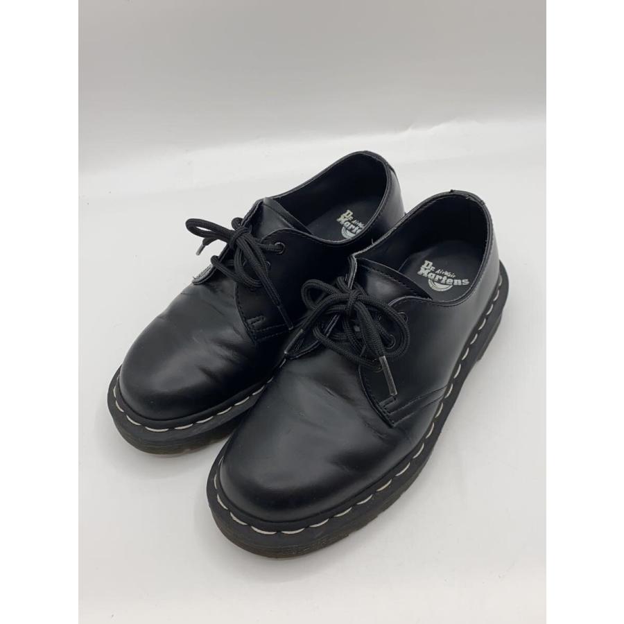 Dr.Martens◇3ホール/ホワイトステッチ/ドレスシューズ/UK4/BLK/レザー