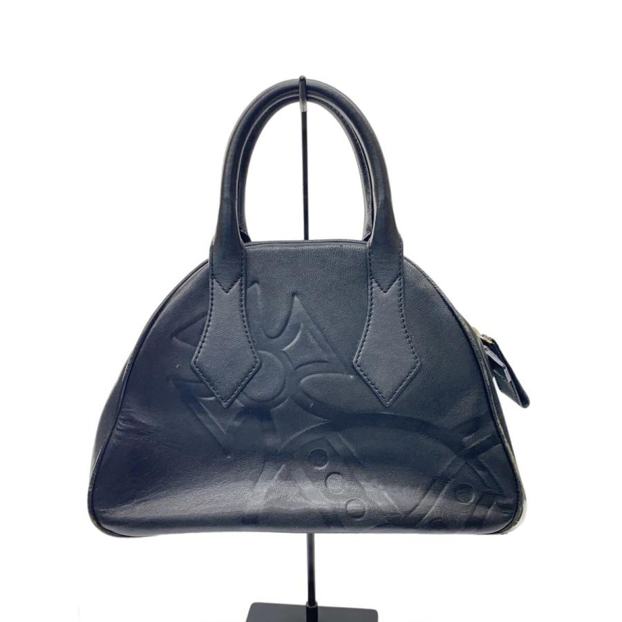 Vivienne Westwoodハンドバッグ Vivienne Westwood◇ハンドバッグ/レザー/BLK/状態考慮 : セカンド