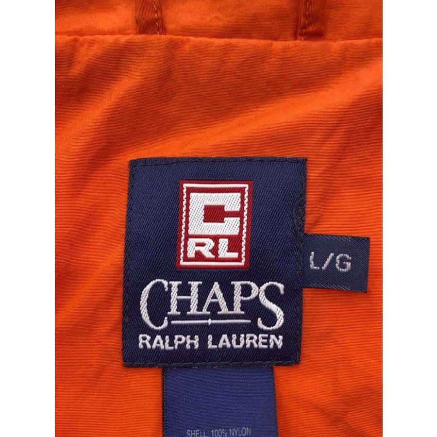 CHAPS RALPH LAUREN◇パーカー/L/ナイロン/ORN/無地/アノラック