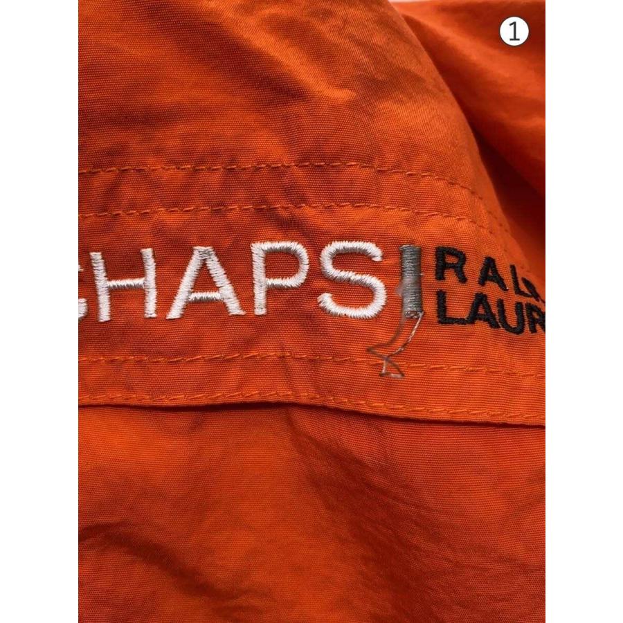 CHAPS RALPH LAUREN◇パーカー/L/ナイロン/ORN/無地/アノラック
