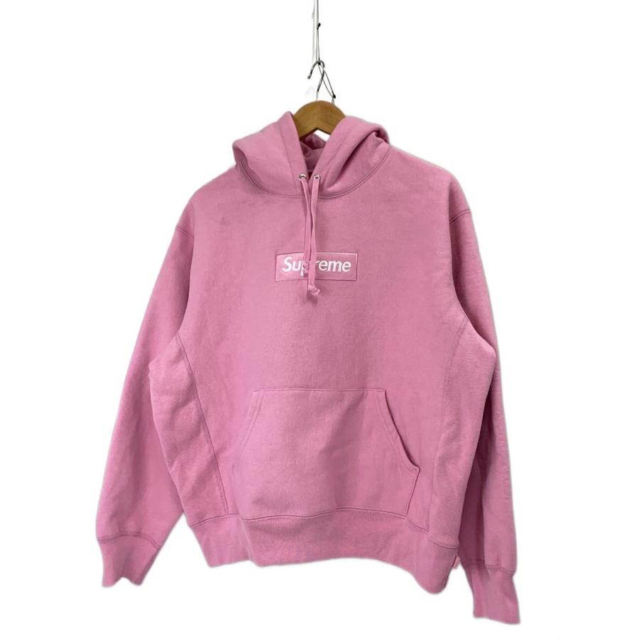 Supreme◇パーカー/S/コットン/ピンク/BOX LOGO HOODED SWEATSHIRT