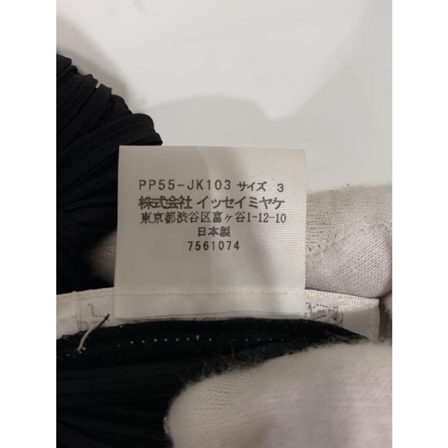 PLEATS PLEASE ISSEY MIYAKE◆半袖カットソー/3/ポリエステル/BLK/アニマル/PP55-JK103_3
