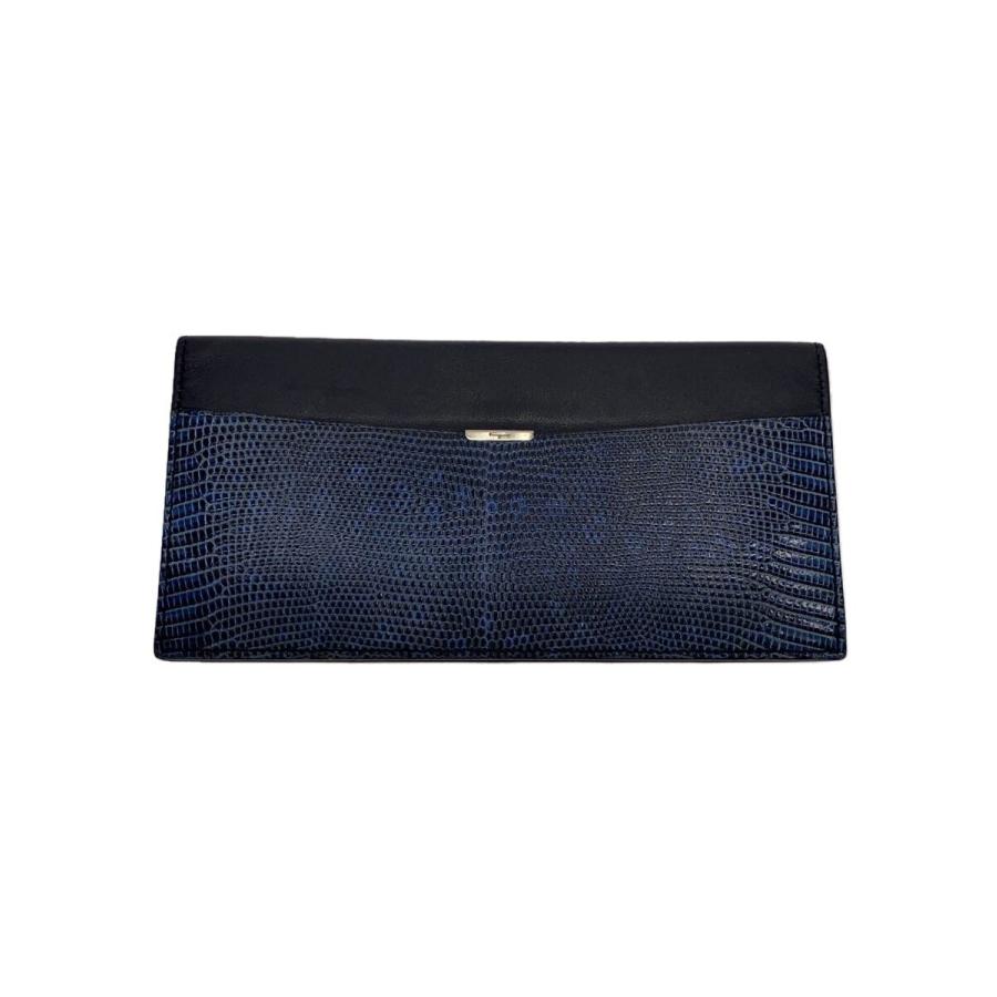 Salvatore Ferragamo◇長財布/レザー/BLK/無地/メンズ : セカンド