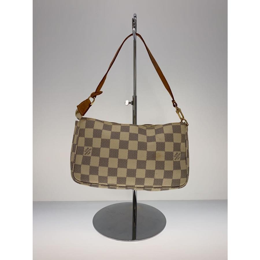 LOUIS VUITTON◇ポシェット・アクセソワール_ダミエ・アズール_WHT/PVC