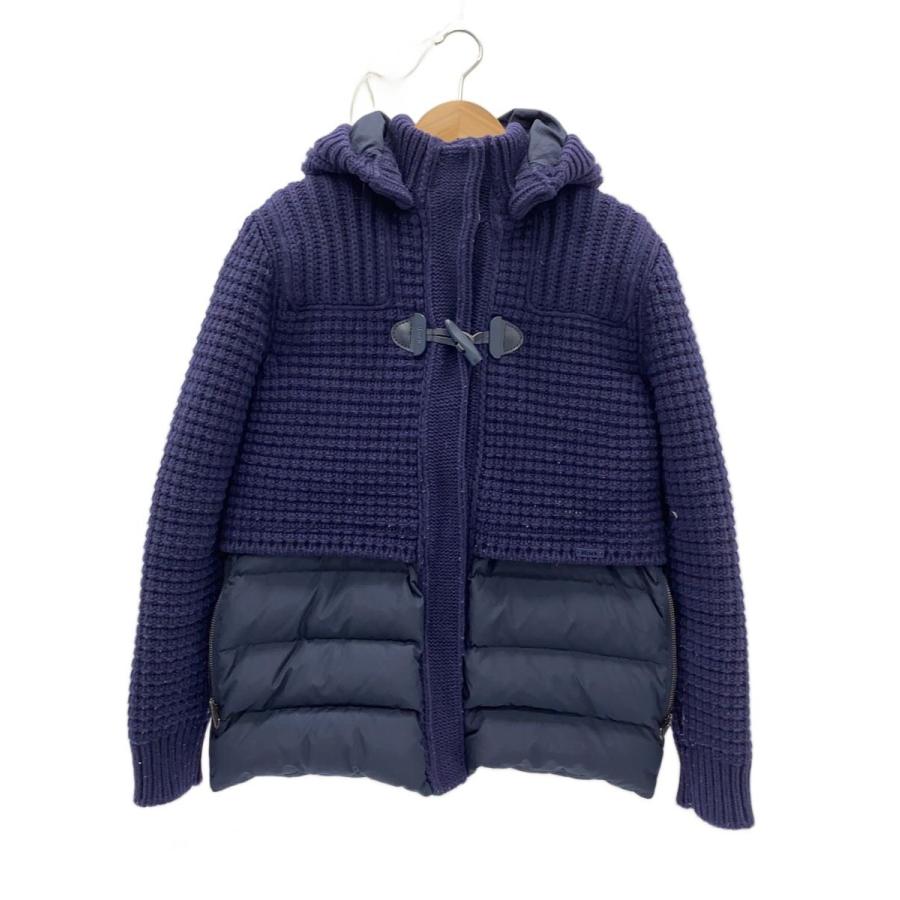 BARK◇ダウンジャケット/M/ポリエステル/NVY/無地 : セカンド