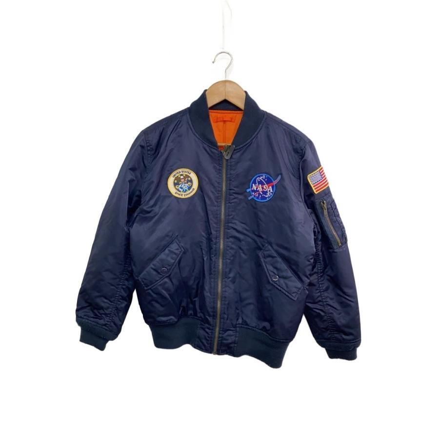 ALPHA INDUSTRIES◇フライトジャケット/M/ナイロン/NVY/MA-1