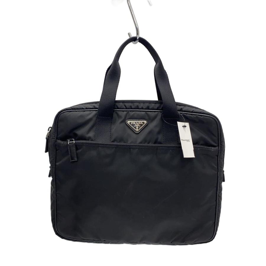 PRADA◇ビジネスバッグ/ナイロン/BLK/無地 : セカンドストリートYahoo