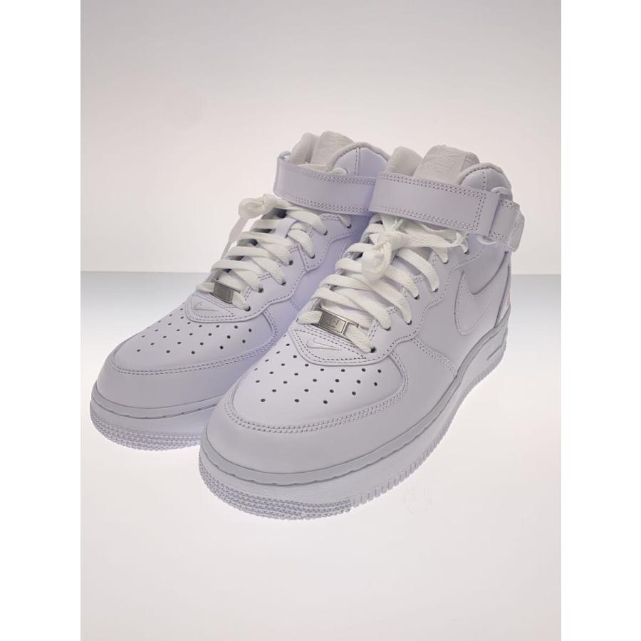 NIKE◇×Supreme/AIR FORCE 1 MID_エアフォース ミッド/27cm/WHT