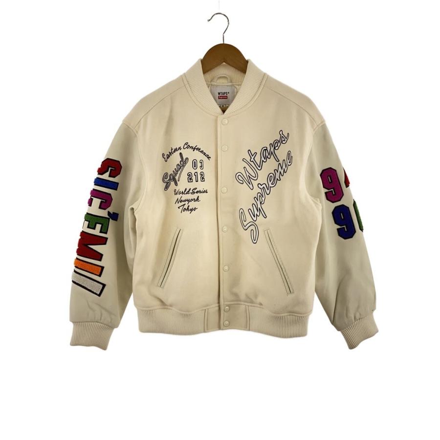 supreme スタジャン Supreme◇21AW/Varsity Jacket/スタジャン/M/ウール/WHT : セカンド