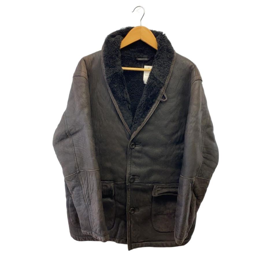 BEAMS◇EXCLUSIVELY BEAMS/LEATHER WORKS/ムートンコート/L/羊革/袖口 