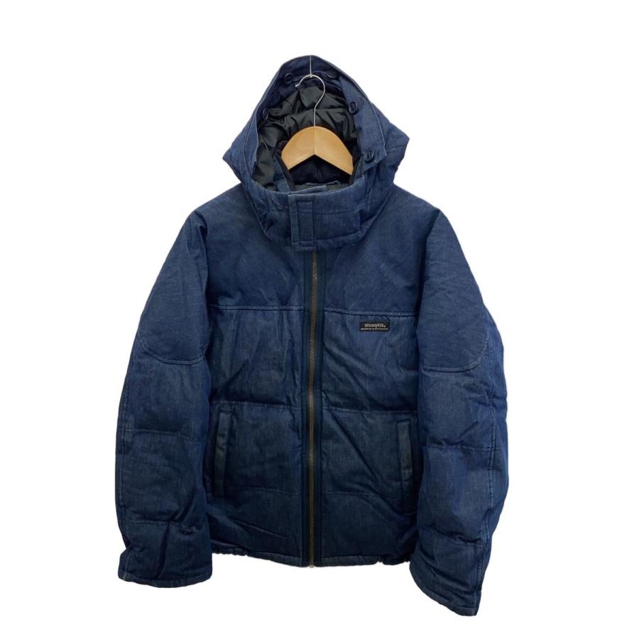 STUSSY◇ダウンジャケット/L/GORE-DRY LOFT/25周年/ファー欠品/フード