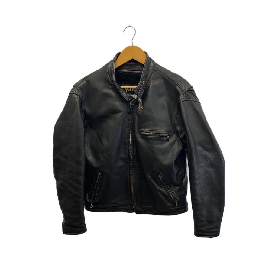 Schott ブラックレザー ジャケット 40 特売 新品 ショット 613 サイズ／40 SCHOTT レザージャケット