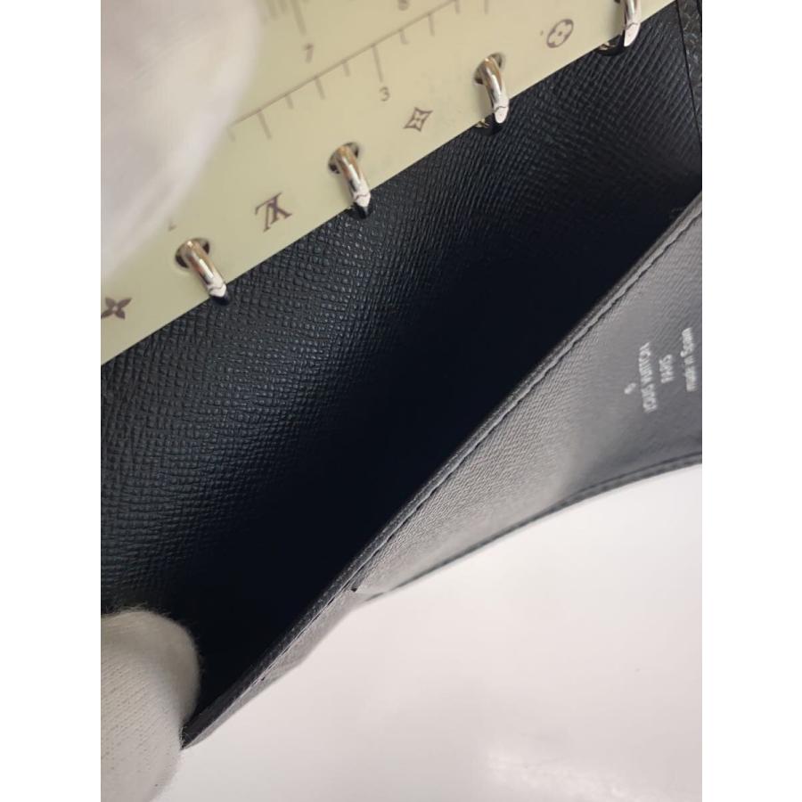 LOUIS VUITTON◇アジェンダPM_タイガ/PVC/手帳/ブラック/無地