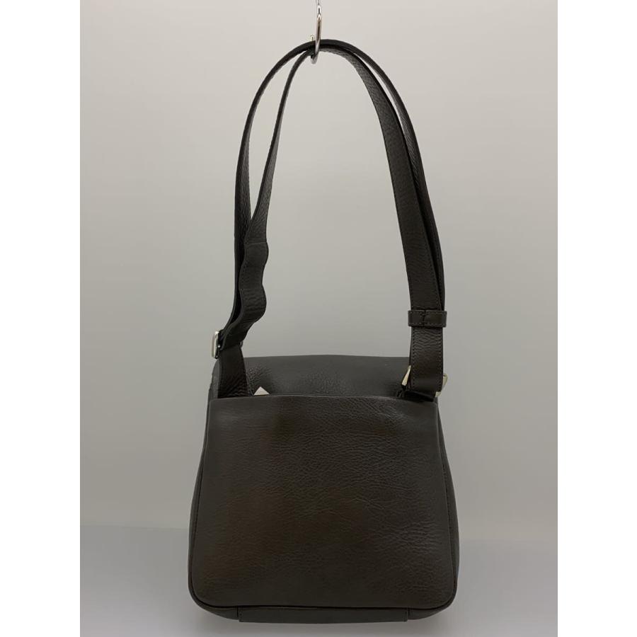 hiroさん専用 HIROFU◇LAMPO/ショルダーバッグ/レザー/GRY/無地/ロゴ付近に汚れ有