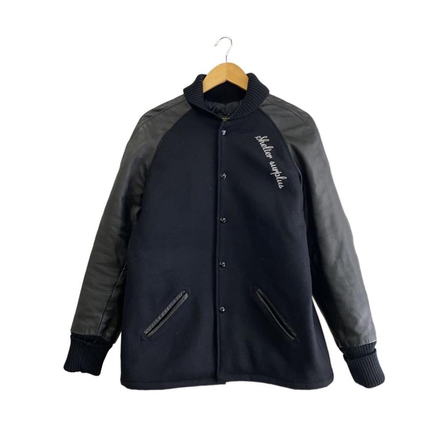 SKOOKUM ブラック スタジャン ウール 古着 usa製 SKOOKUM◇スタジャン/36/ウール/BLK : セカンドストリートYahoo!店