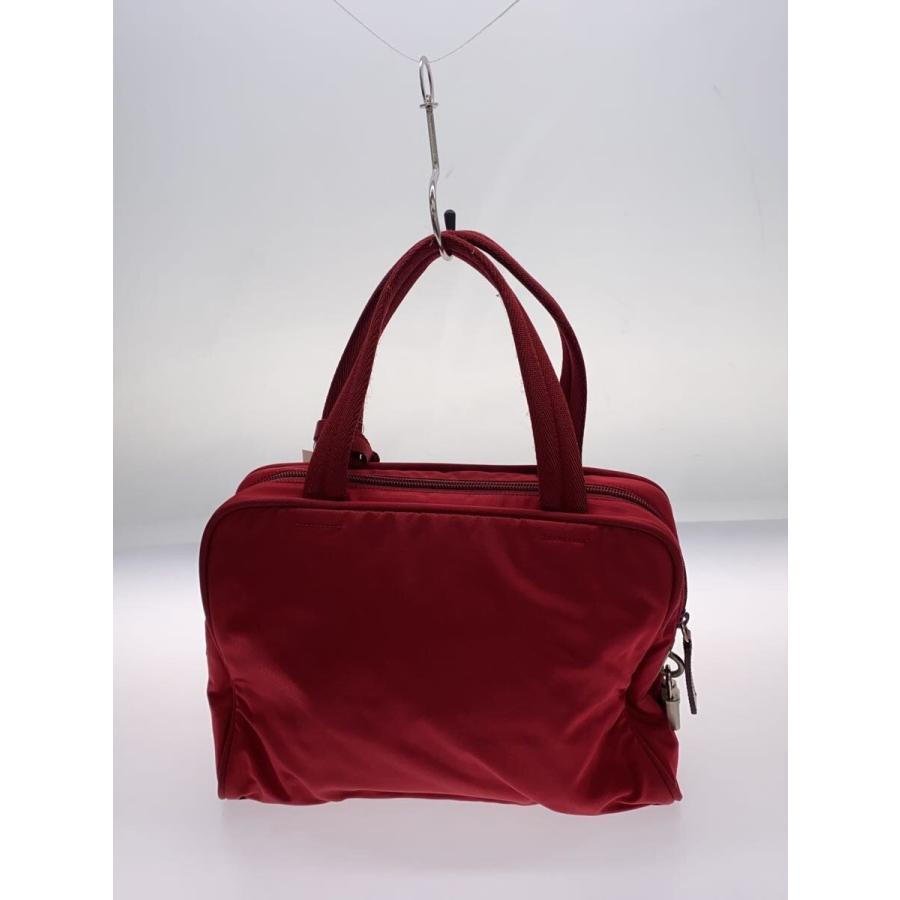 PRADA◇ハンドバッグ/ナイロン/RED/無地/B8495// : セカンドストリート