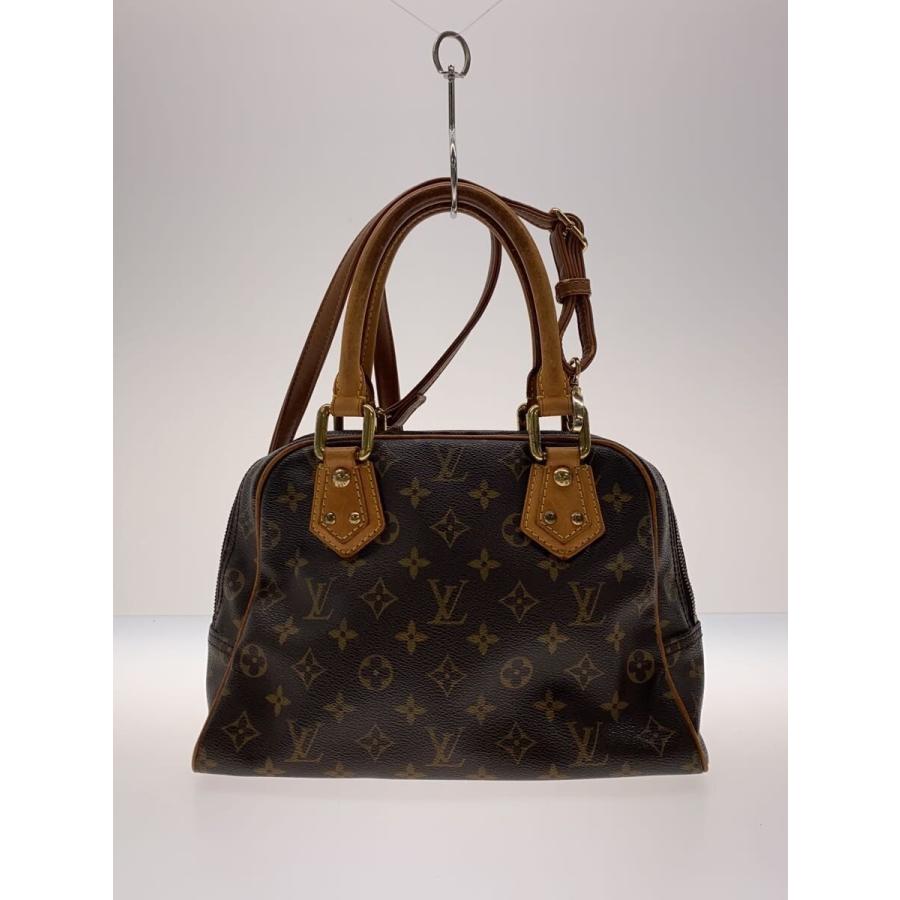 LOUIS VUITTON◇マンハッタンPM_モノグラム・キャンバス/PVC/BRW