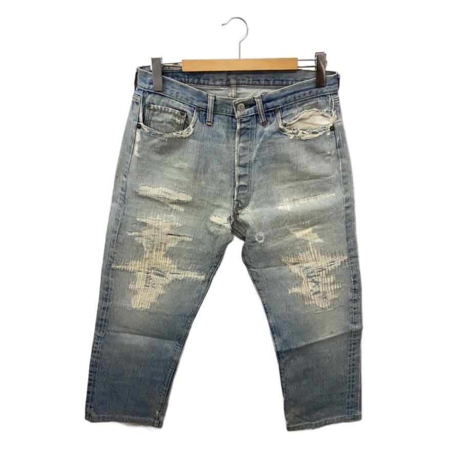 Levi's◇ストレートパンツ/--/デニム/IDG/無地/70s/VT/501/66前期/実寸