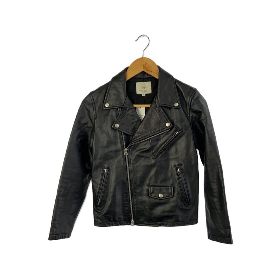 BEAUTY&YOUTH UNITED ARROWS◇ダブルライダースジャケット/S/馬革/BLK