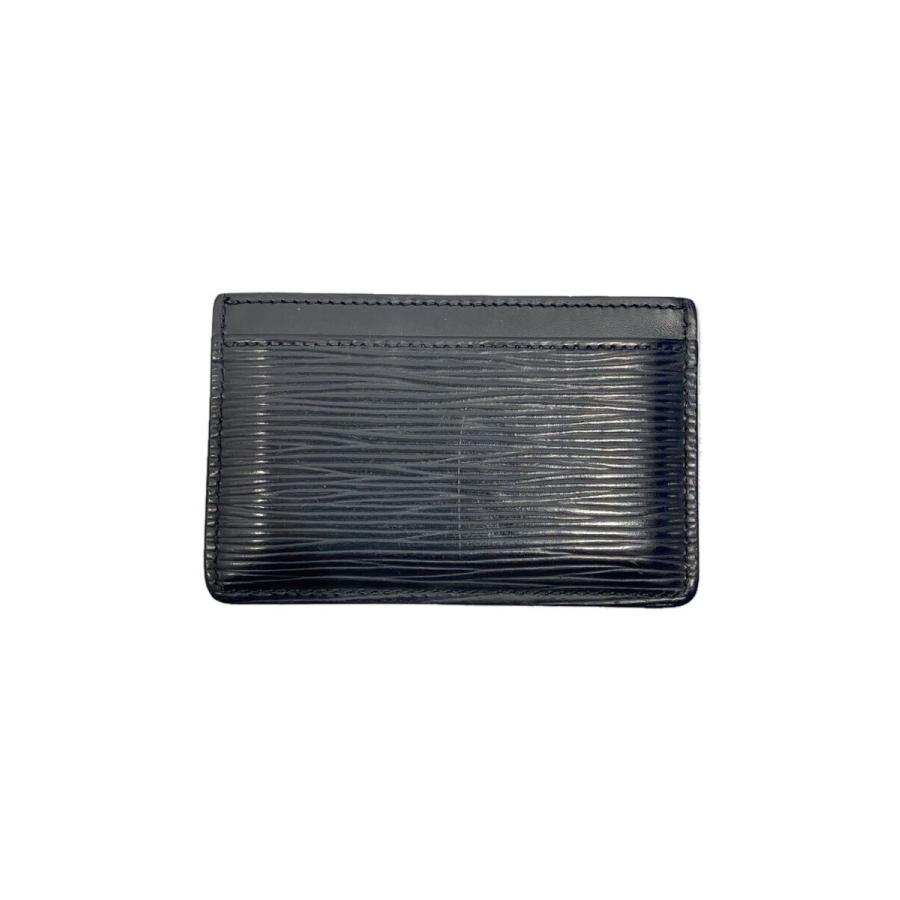 4539△ ヴィトン エピ ポルトモネ サーンプル ケース 黒 LOUIS VUITTON◇ポルト・カルト・サーンプル_エピ_BLK/レザー/BLK/無地
