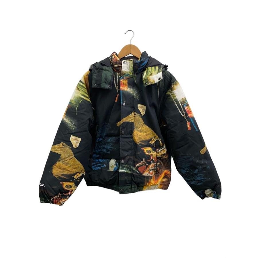 Supreme◇ダウンジャケット/M/コットン/BLK/総柄/Firecracker Down 