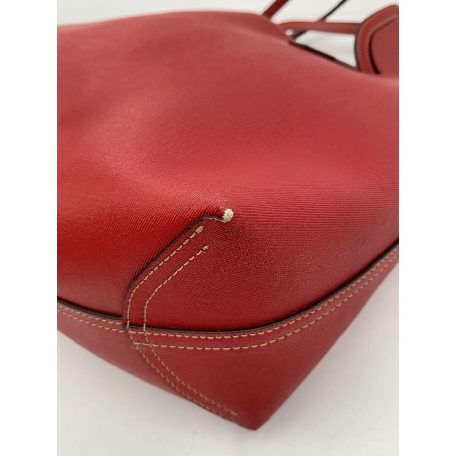 GUCCI◇トートバッグ_GGスプリーム/レザー/RED/無地 : セカンド
