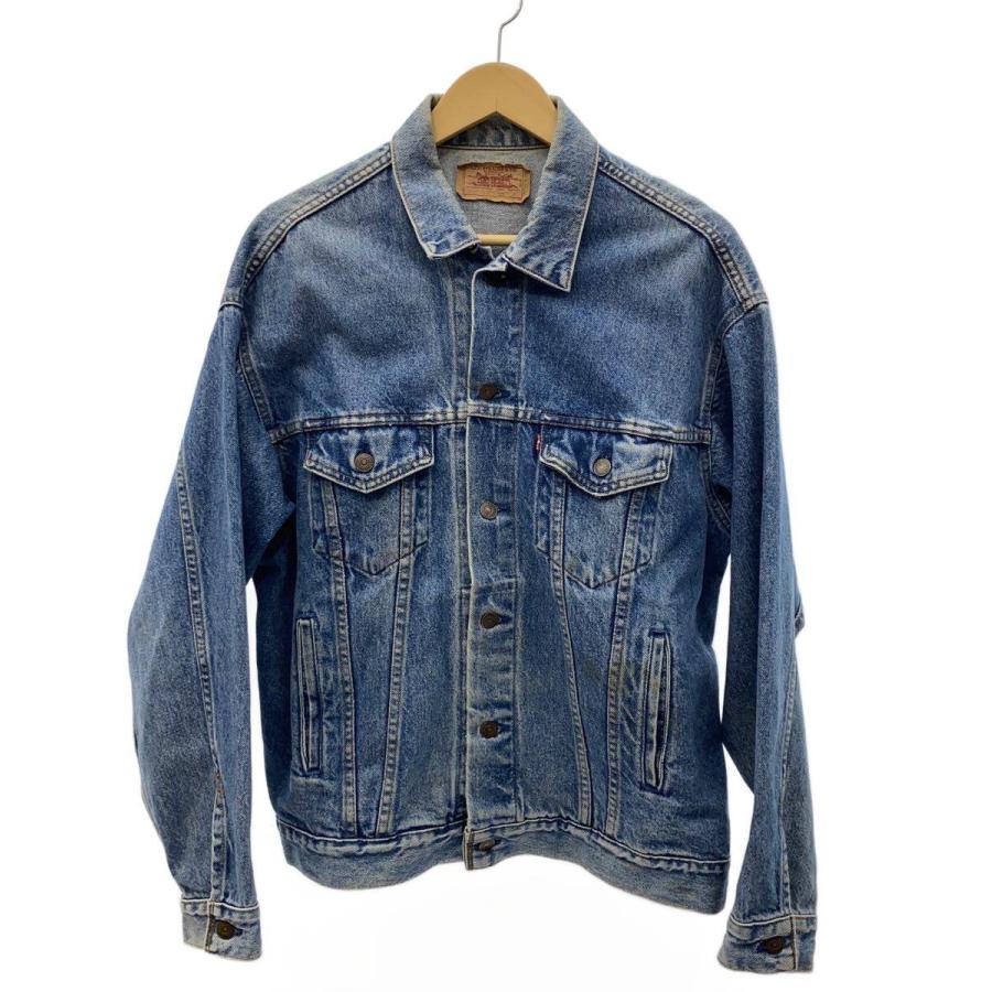 Levi's◇Gジャン/L/デニム/BLU/無地/71507-0218/汚れ有り : セカンド