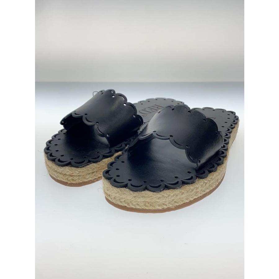 RED VALENTINO◇エスパドリーユサンダル/38/BLK : セカンドストリート