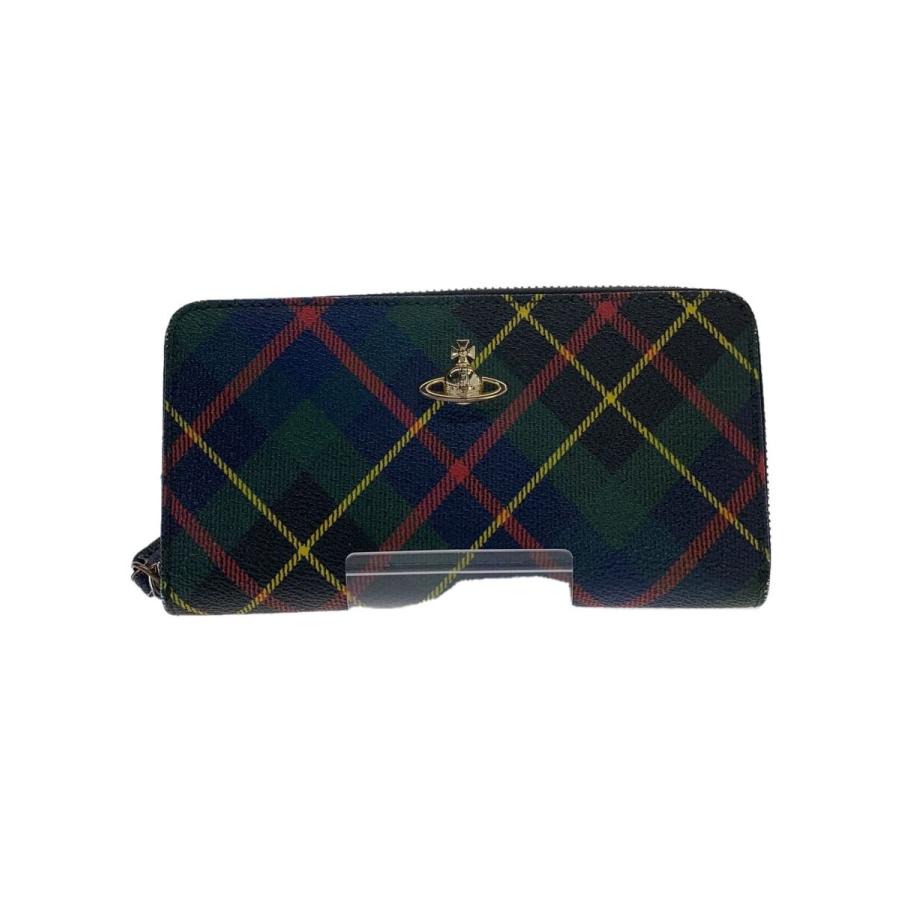 Vivienne Westwood◇長財布/レザー/マルチカラー/チェック Vivienne Westwood◇長財布/レザー/マルチカラー/チェック