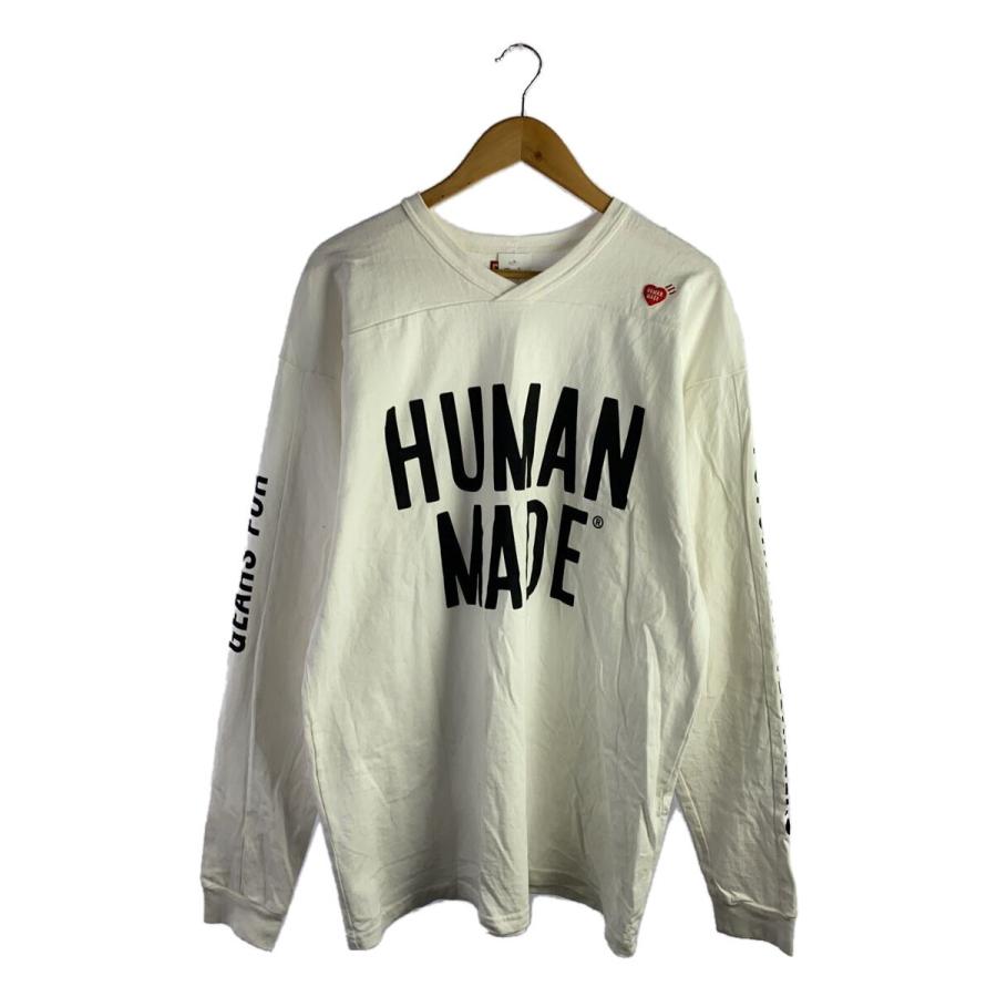 HUMAN MADE◇長袖Tシャツ/L/コットン/WHT : セカンドストリート HUMAN MADE◇長袖Tシャツ/L/コットン/WHT : セカンドストリート