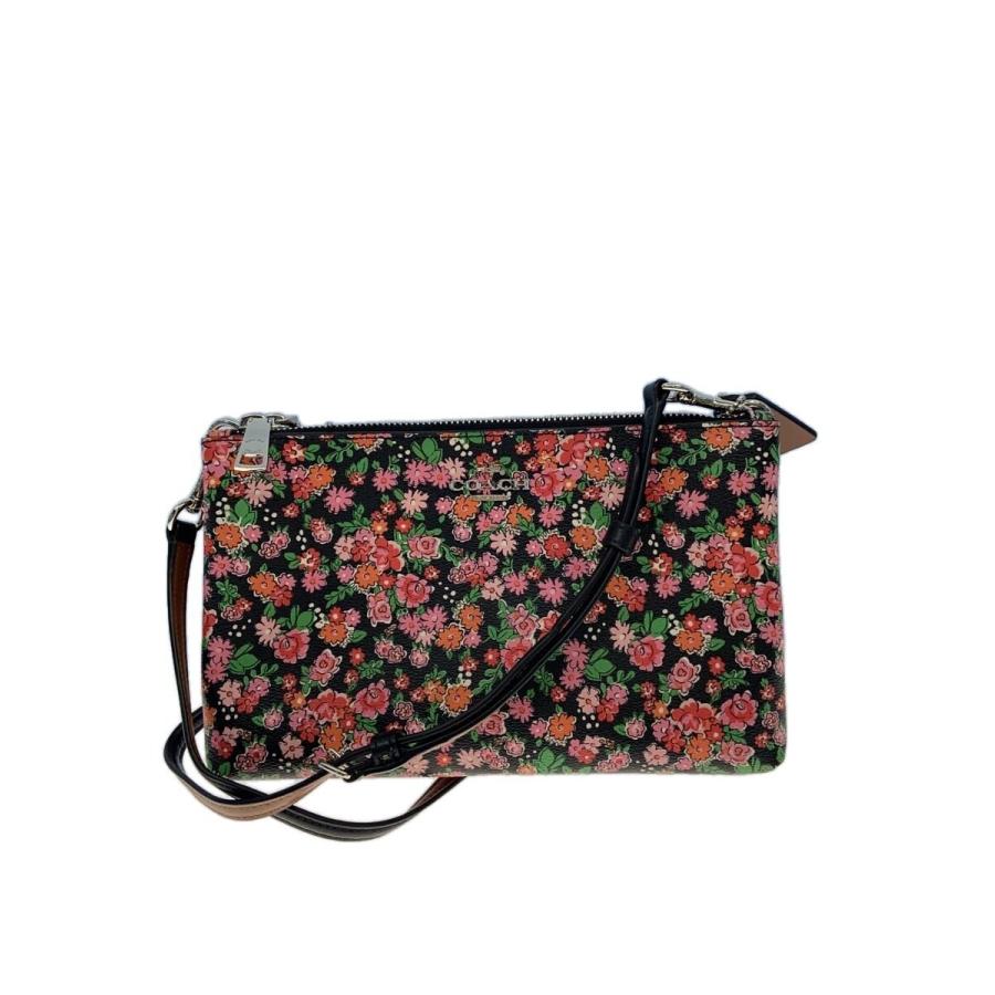 COACH◇ショルダーバッグ/レザー/マルチカラー/花柄/F57883