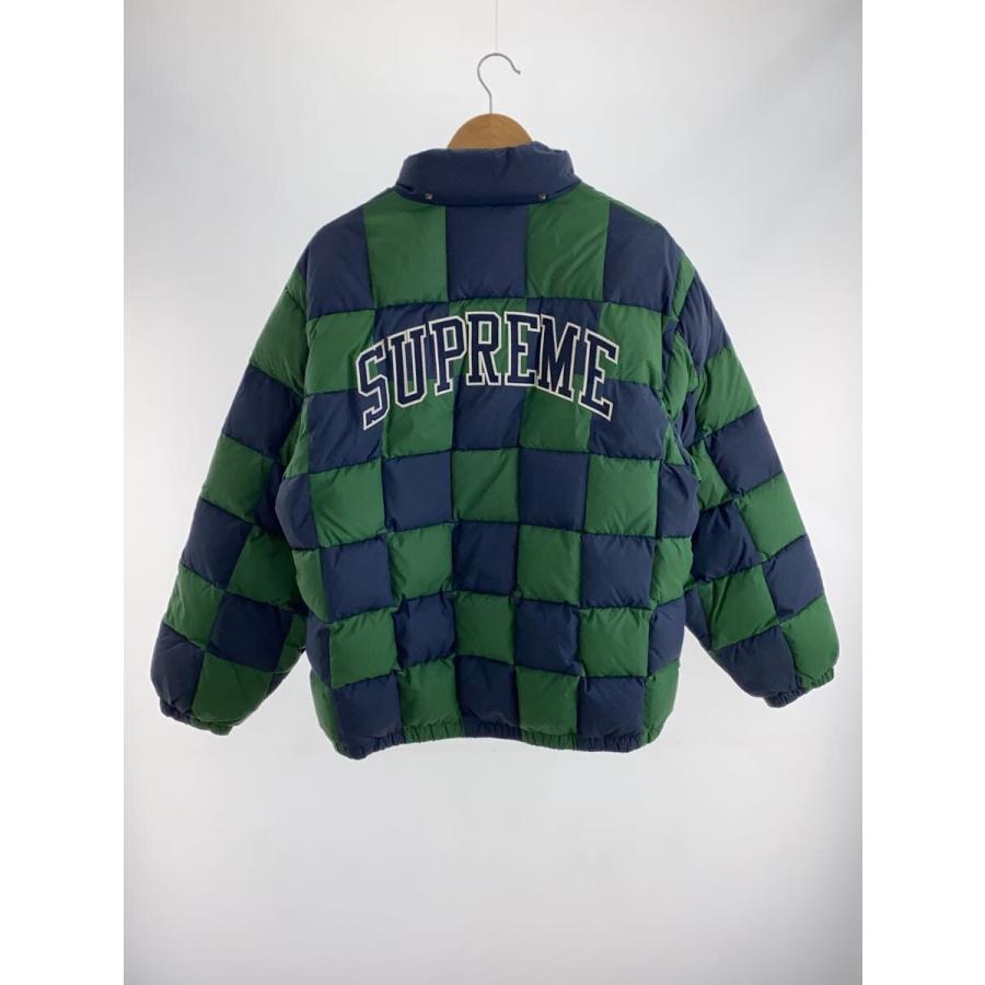 Supreme◇19AW/Checkerboard Puffy Jacket/L/ポリエステル/NVY 