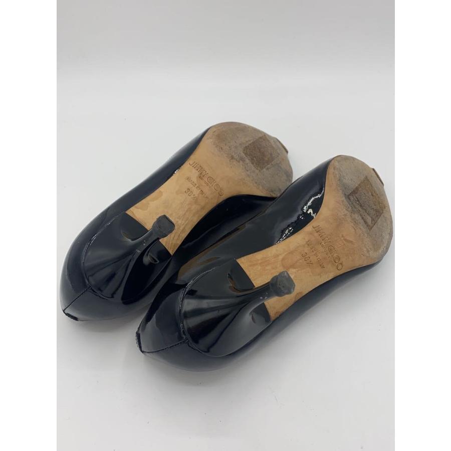 JIMMY CHOO◇パンプス/38/BLK/エナメル : セカンドストリートYahoo!店