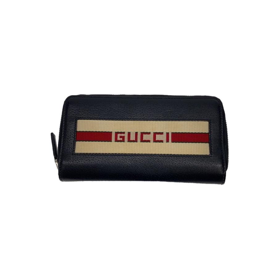 GUCCI◇GUCCI グッチ 長財布/BLK/無地/メンズ/459138 2149 : セカンド 
