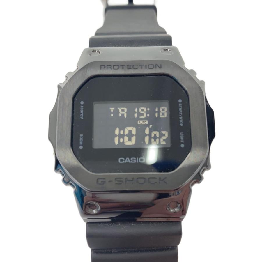 CASIO◇クォーツ腕時計/デジタル/ラバー/BLK/BLK/GM-5600B