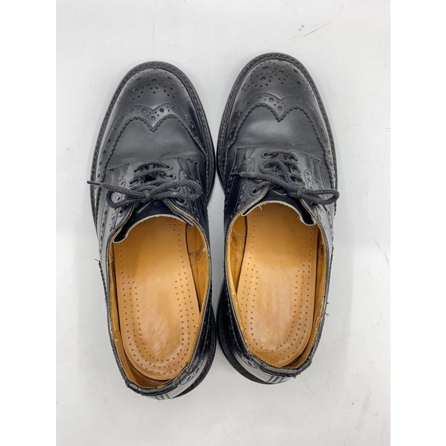 Tricker's◇バートン/BURTON/ウィングチップ/ドレスシューズ/UK7.5/BLK