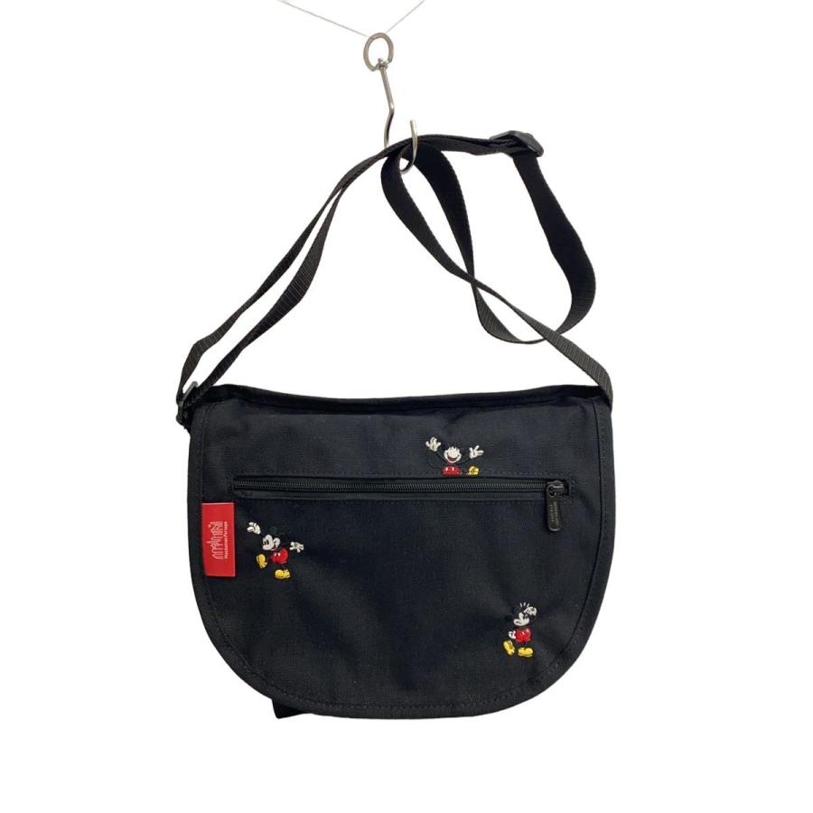 Manhattan Portage◇Disney/ショルダーバッグ/ナイロン/BLK/ミッキー