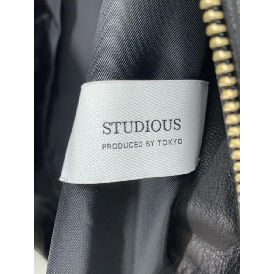 STUDIOUS◇シングルライダースジャケット/1/羊革/BLK/107458001 STUDIOUS◇シングルライダースジャケット/1/羊革/BLK/107458001