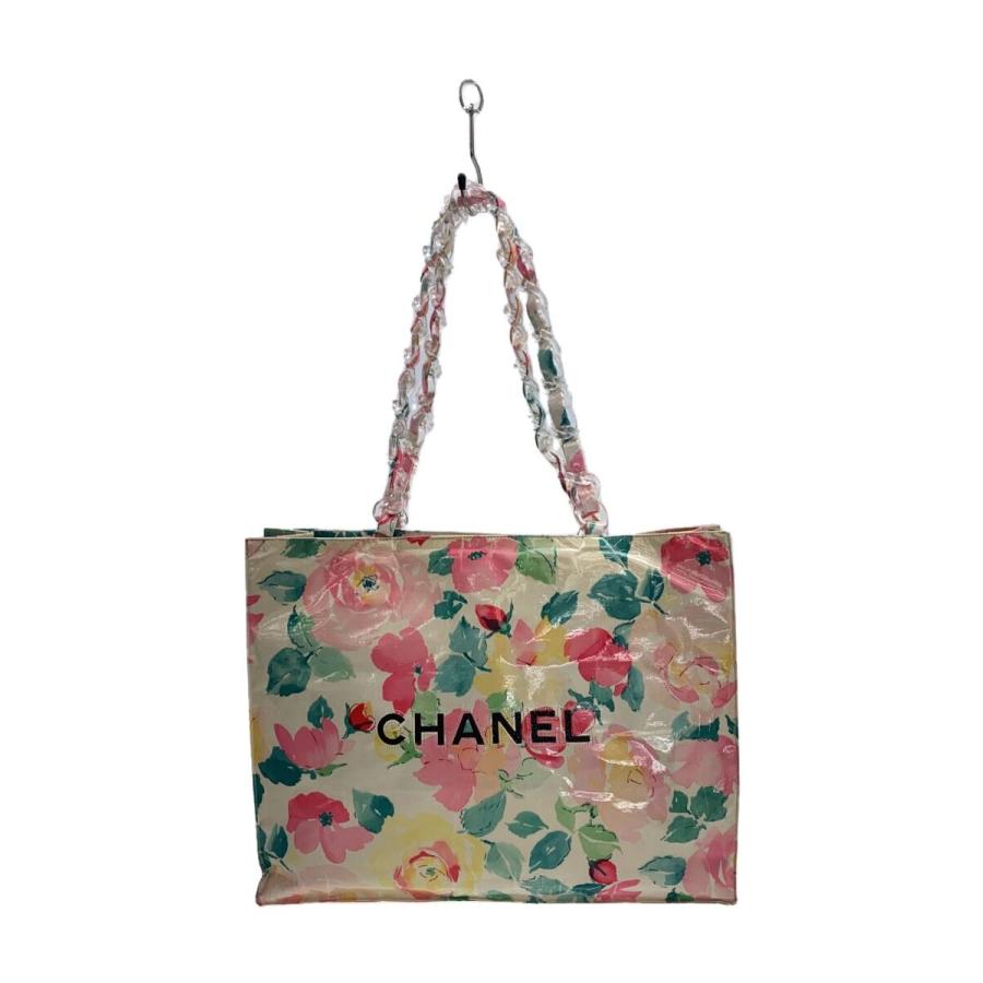 CHANEL クローバー柄 ショッピングトート 美品 非売品 ハンドバッグ CHANEL◇ビッグココ/花柄/トートバッグ/PVC/マルチカラー : セカンド