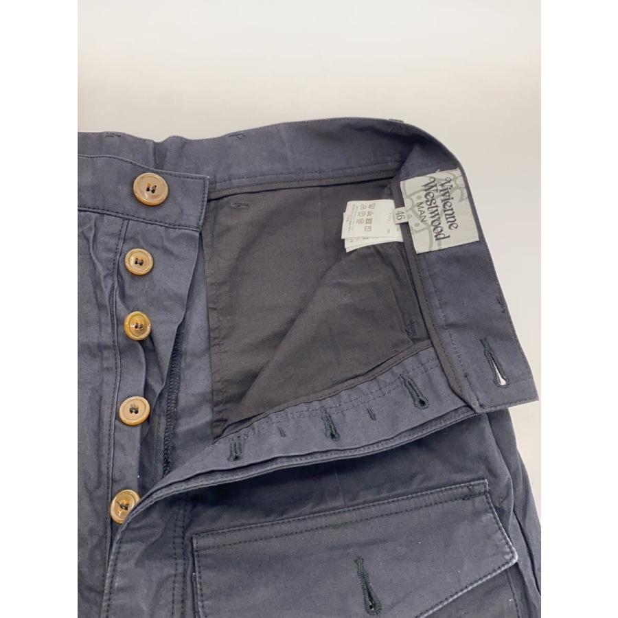 Vivienne Westwood MAN◇ボトム/46/コットン/BLK/無地/mk. 189033