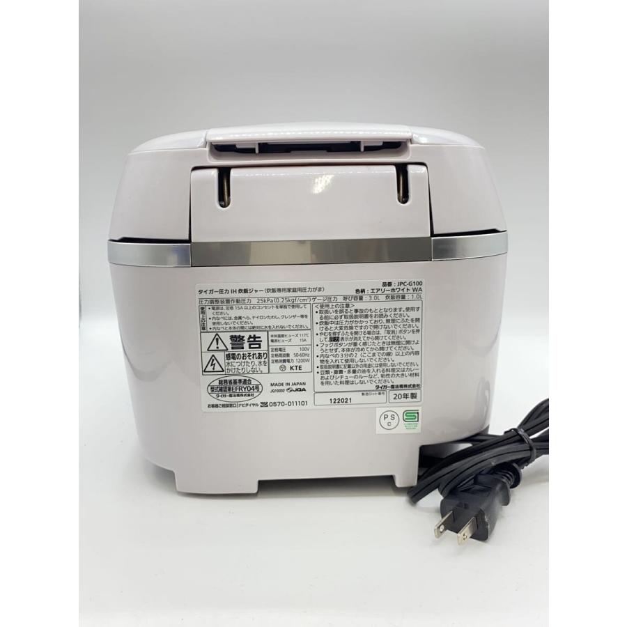 TIGER◇炊飯器 炊きたて JPC-G100-WA [エアリーホワイト] : セカンド