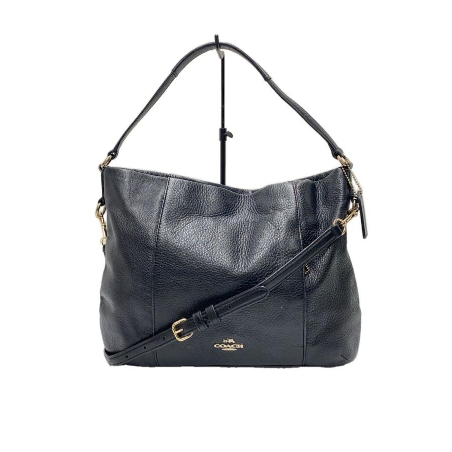 a2529 COACH 4181 レザー　ハンドバッグ ショルダーバッグ 〓 COACH◇ショルダーバッグ_オールレザー/レザー/BLK// : セカンド