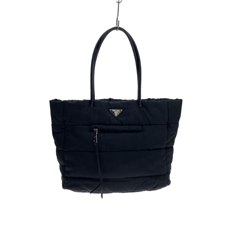 PRADA◇テスートボンバートートバッグ/ナイロン/BLK/※ショルダー