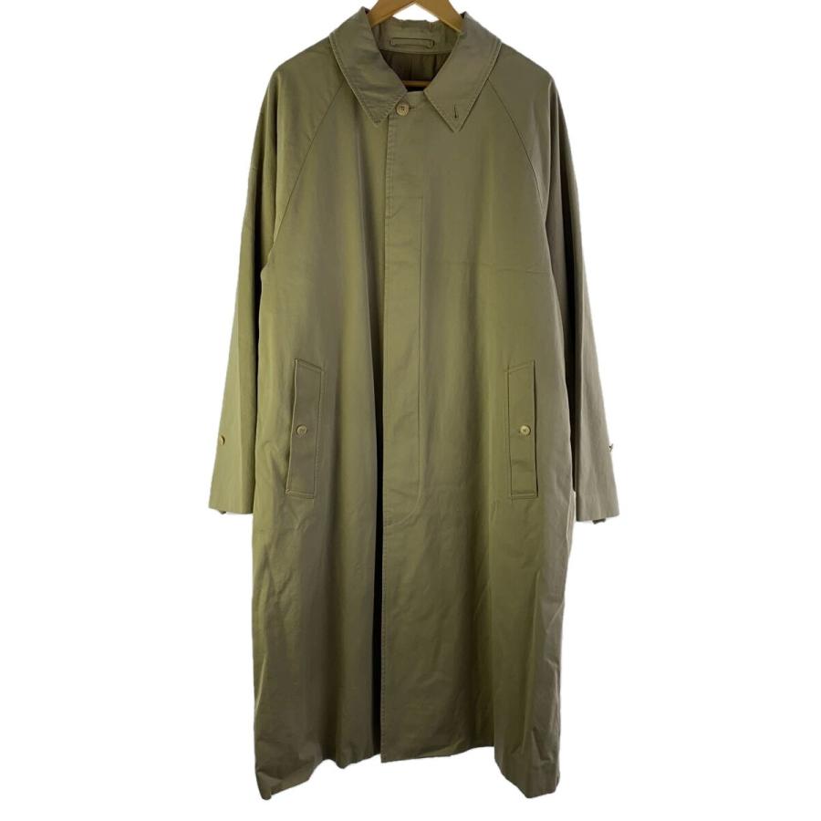 COMOLI◇24AW/コットンギャババルカラーコート/3/コットン/BEG