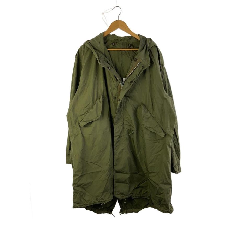 US.ARMY◇S/M-51/モッズコート/アルミジップ/M/コットン/GRN/無地