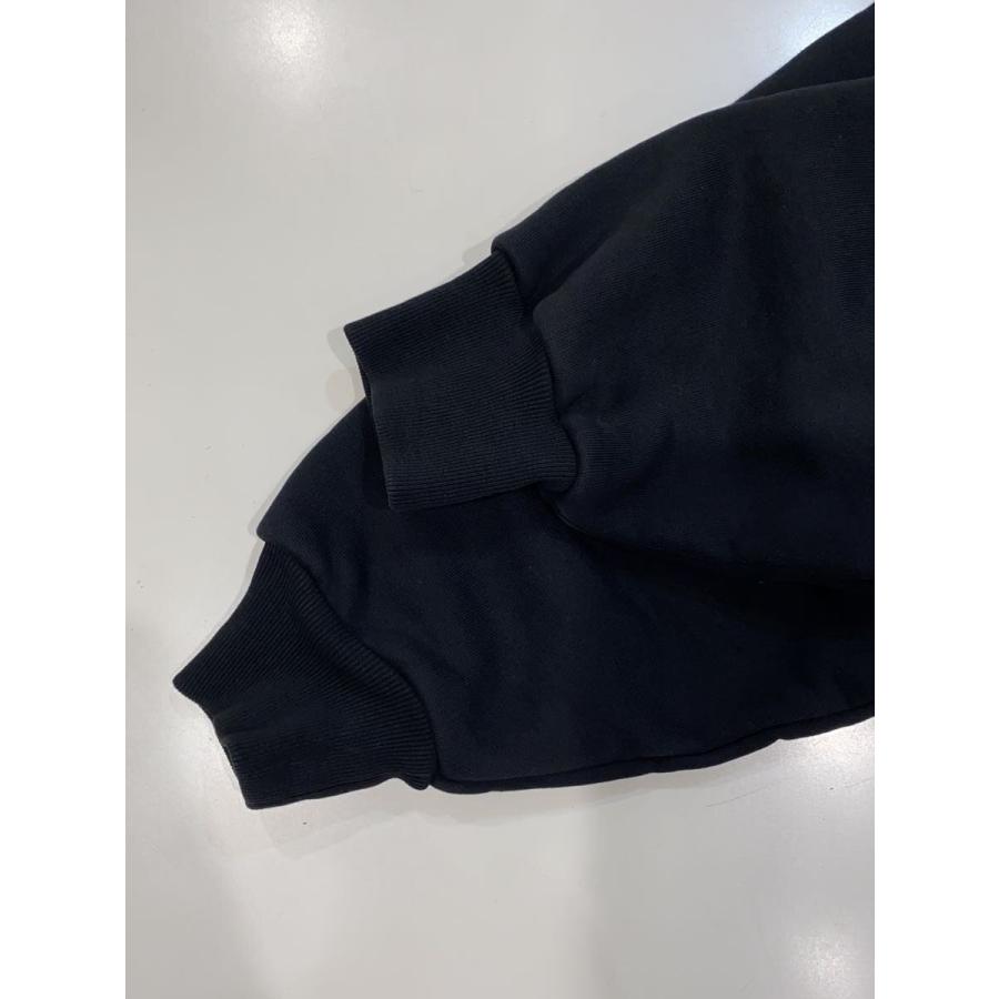 BALENCIAGA◇L/23SS/バックプリントスウェット/XXS/コットン/BLK/無地