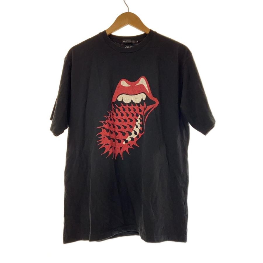 THEE HYSTERIC XXX◇ローリングストーンズ/Tシャツ/XL/コットン/BLK