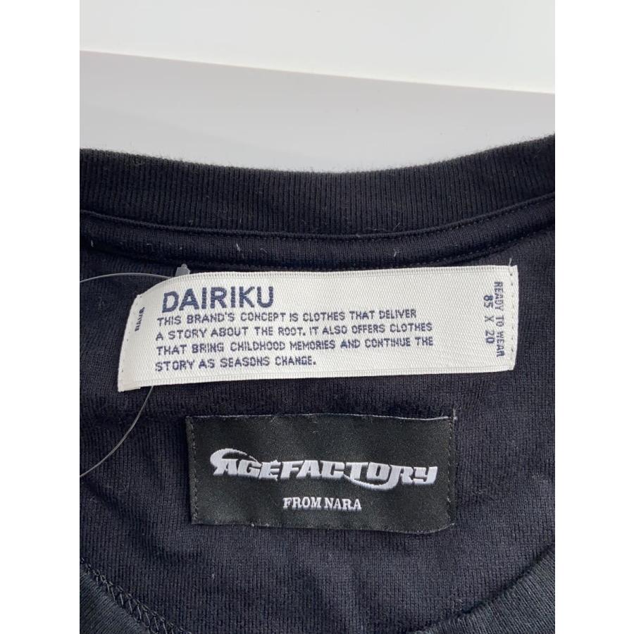 DAIRIKU◇Age Factory/SONGS Layered/長袖Tシャツ/FREE/ブラック