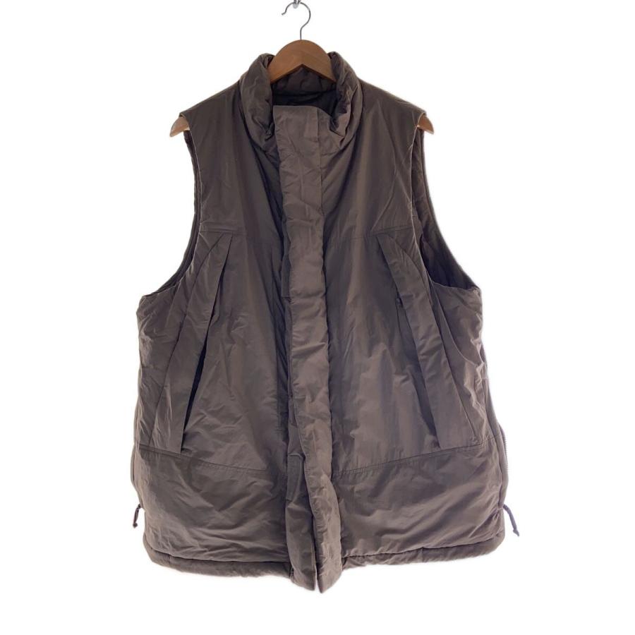 FREAK'S STORE◇ダウンベスト/L/ナイロン/BRW/無地/213-1501