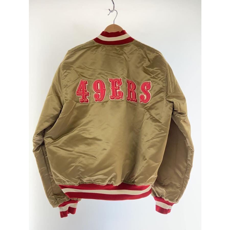 STARTER◇90s/San Francisco 49ers/スタジャン/L/ナイロン/ゴールド 